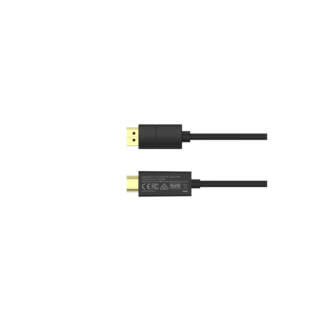 Unitek DP 1.2 to HDMI 4K Cable 1.8M in Qatar Unitek DP 1.2 to HDMI 4K Cable 1.8M in Qatar